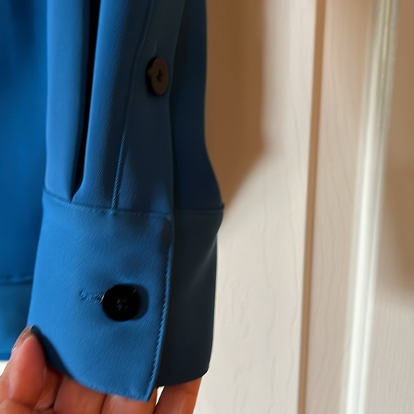 Blouse by Theory, Sz Large, Beautiful blue/green - Picture 4 of 7